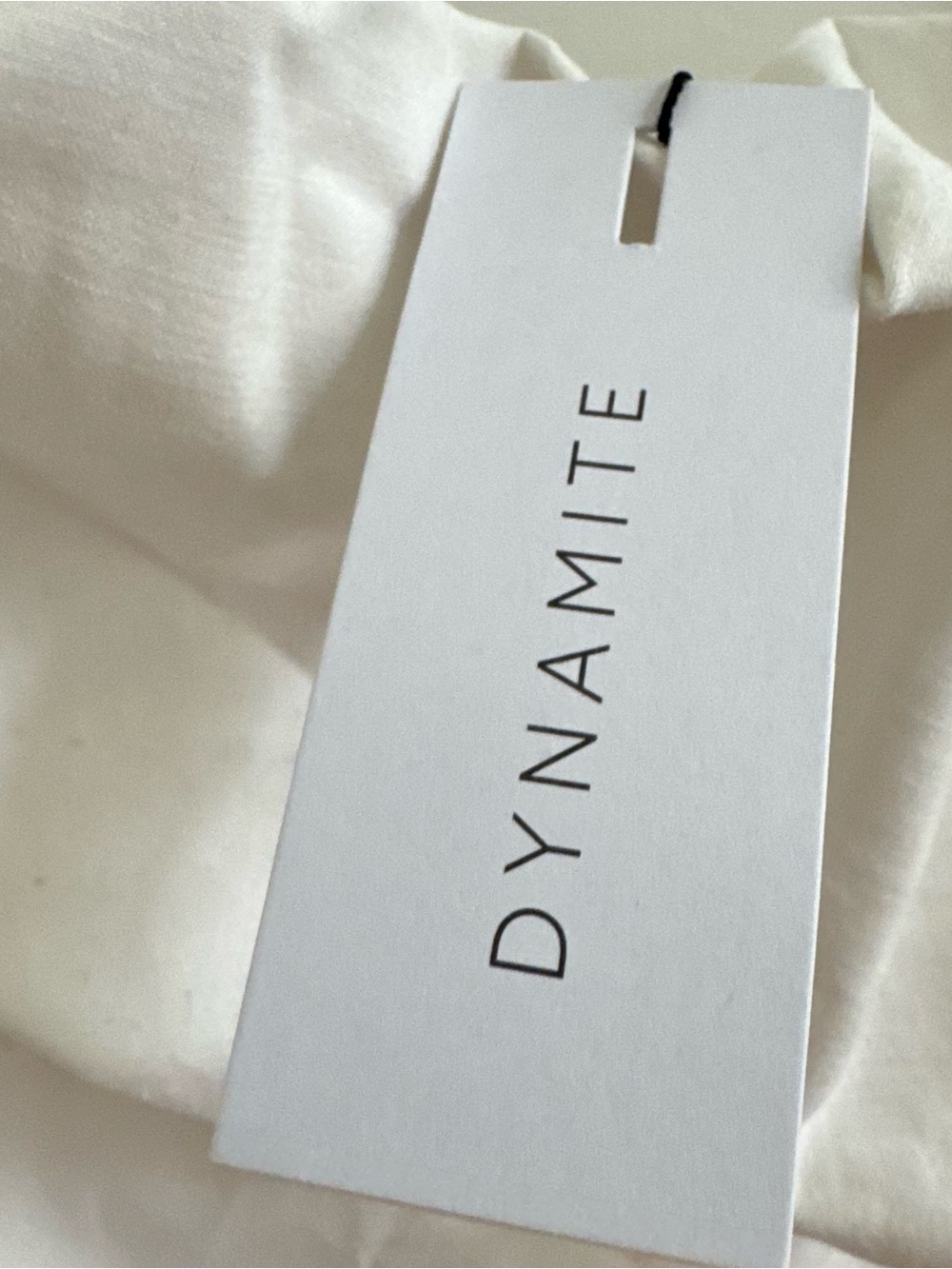 Dynamite White Off-Shoulder Ruffle Crop Top - Picture 6 of 8